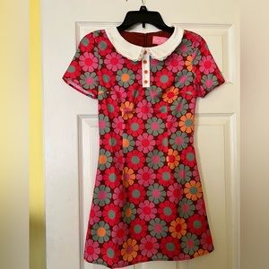 Retro Vintage style floral mini dress